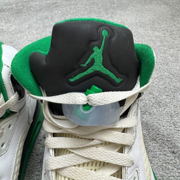 Nike Air Jordan 5 Retro Basketball Sneakers Shoes Mens 11.5 Lucky Green White main image 4